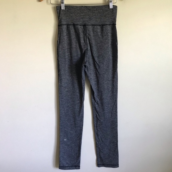 Lululemon Skinny Will Pants Textured Pique Grey Black Size 6 - Picture 3 of 9